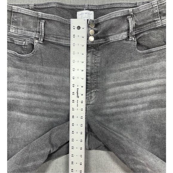 Lane Bryant Ultra High Rise Jeggings Women 26 Gray Skinny Flex Magic Waistband - Picture 4 of 11